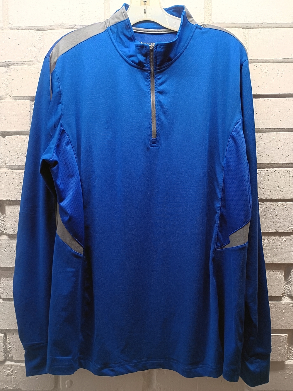 Holloway Royal Blue Performance Quarter‑Zip Jacket with Gray Accents